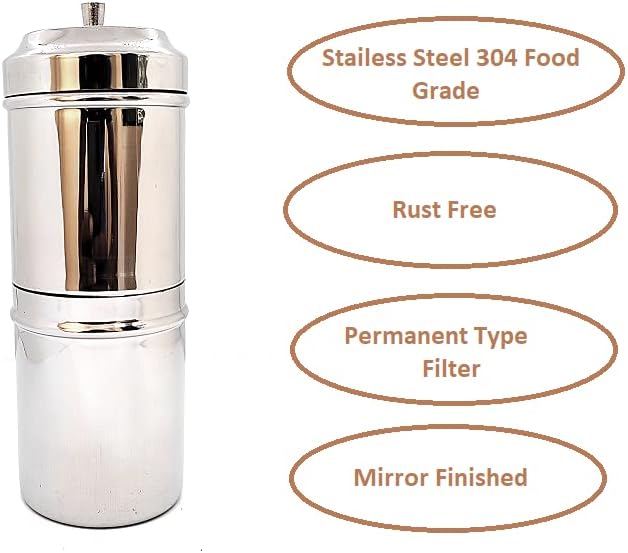 KERAM south indian coffee drip maker-permanent/reusable phin filter - Image 2