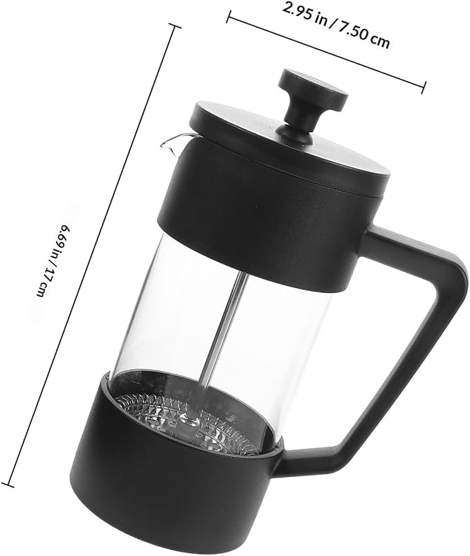 Manual Coffee Brewer 350ml Borosilicate Glass Cold Brew Coffee Press - Image 2