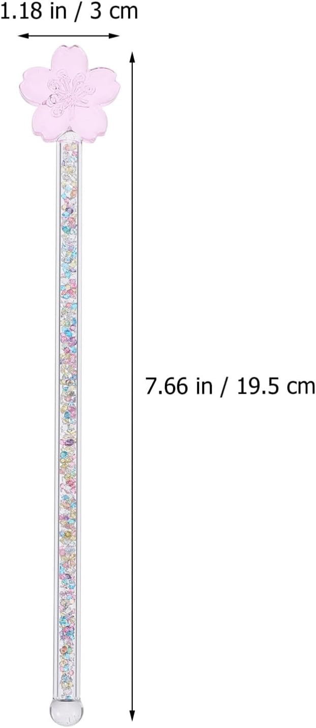 KALLORY 1pc Flower Glass Stirrer Elegant Muddler - Image 5