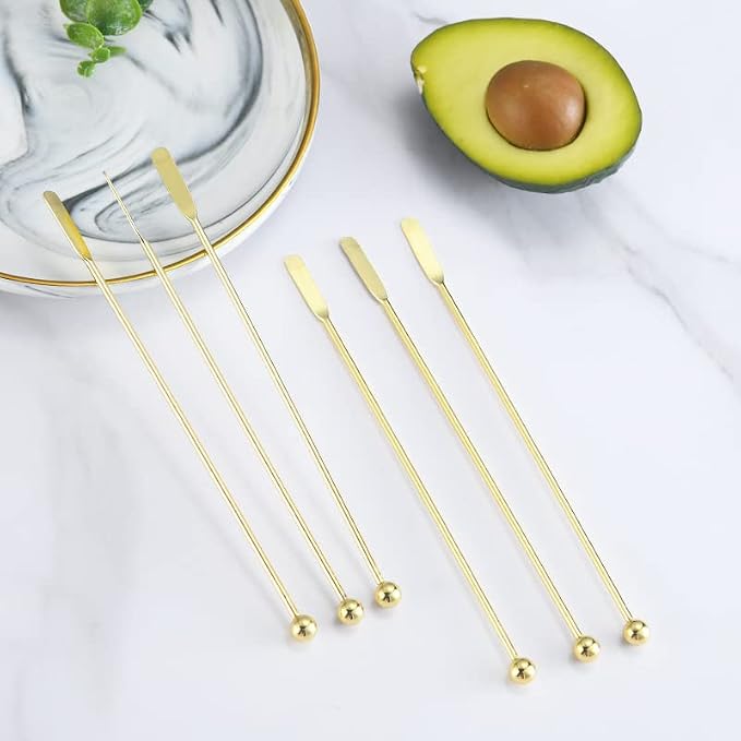 10 pcs Stainless Steel Coffee Beverage Stir Sticks Cocktail Stirrers Drink - Image 3
