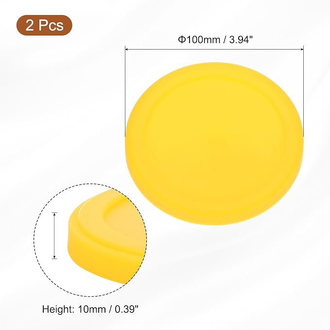 uxcell 2Pcs Silicone Cup Lids, 3.9 Inch Mug Cover Reusable Silicone Cup Covers - Image 2