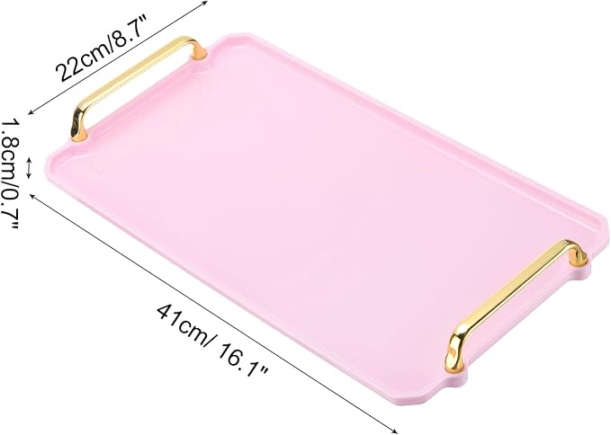 PATIKIL 16.1 x 8.7 Inches Plastic Serving Tray - Image 2