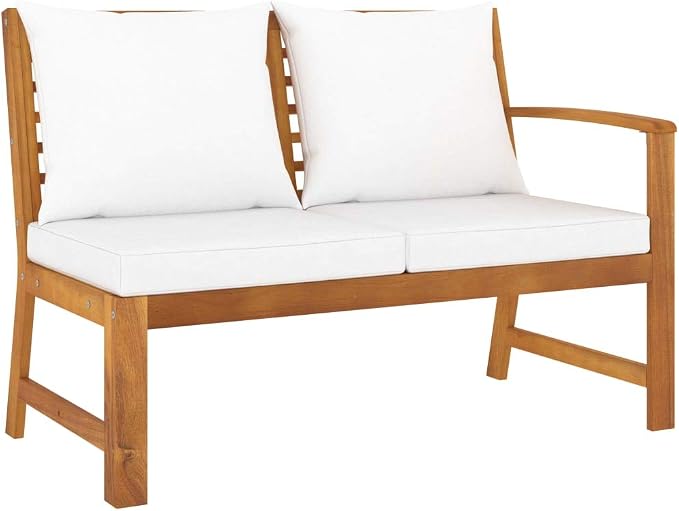 4 Piece Patio Lounge Set with Cream Cushions - Image 4