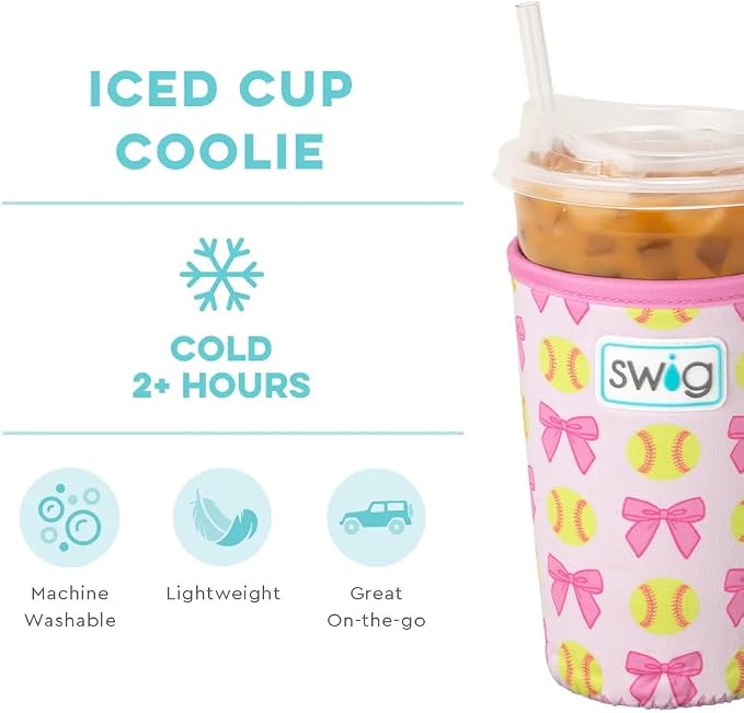 Swig Life Medium Iced Cup Coolie, Standard 22oz Iced Coffee Cup Insulator Sleeve - Image 4