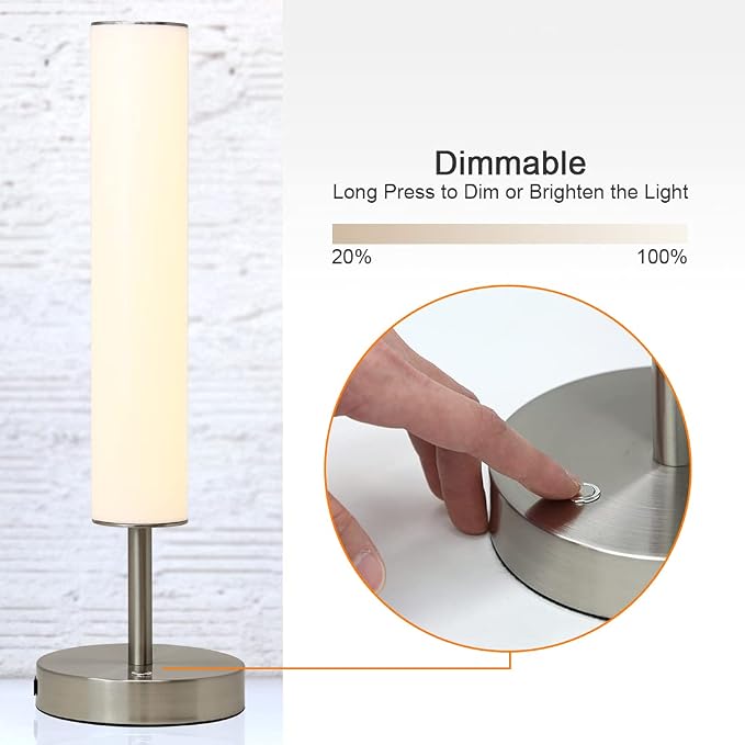 O’Bright Dimmable LED Cylinder Table Lamp - Image 3