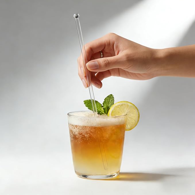 100pcs Plastic Clear Swizzle Sticks - Image 5