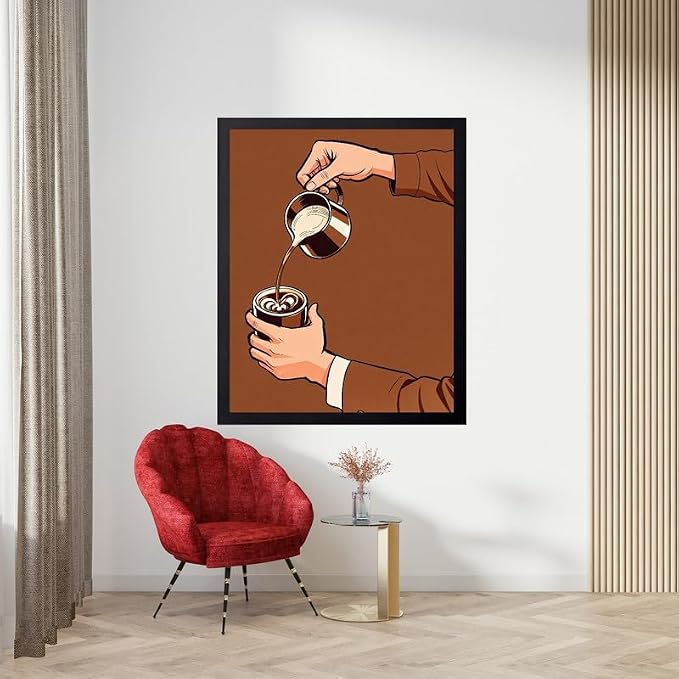 Lawrence Williams Designs Latte Art Pour Poster - Image 3