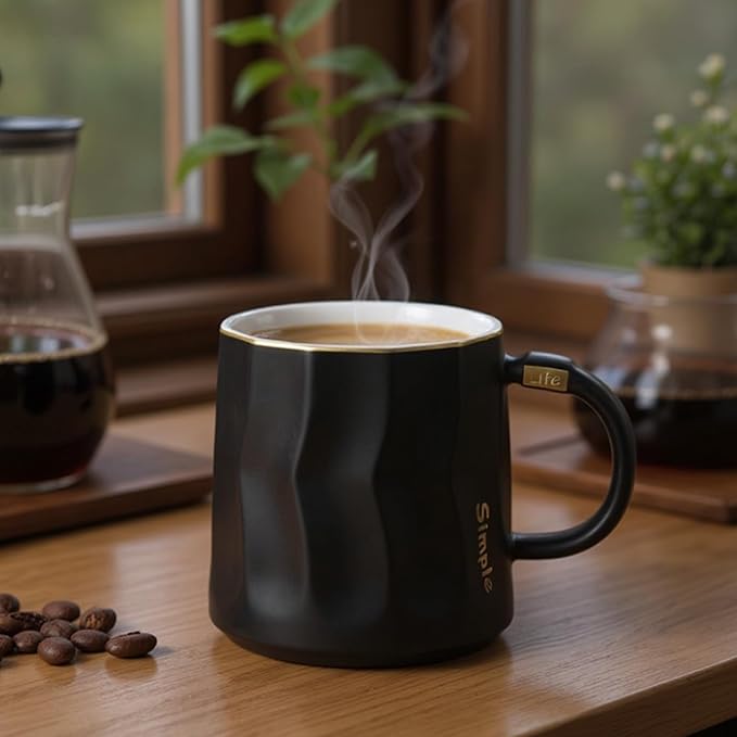 Flat Bottom Coffee Mug for Mug Warmer – 13.5 oz Ceramic Cup - Image 4