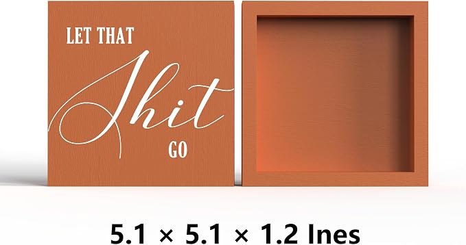 Funny Bathroom Sign, Humorous Farmhouse Shelf & Desktop Sign - Image 2