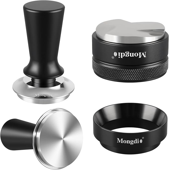 Mongdio 51mm Espresso Tamper, Espresso Accessories, Dosing Funnel and Coffee by Mongdio