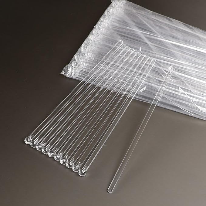 Brccee AC 100PCS 7 Inches Cocktail Swizzle Sticks, Ball Head Round Top Crystal - Image 4