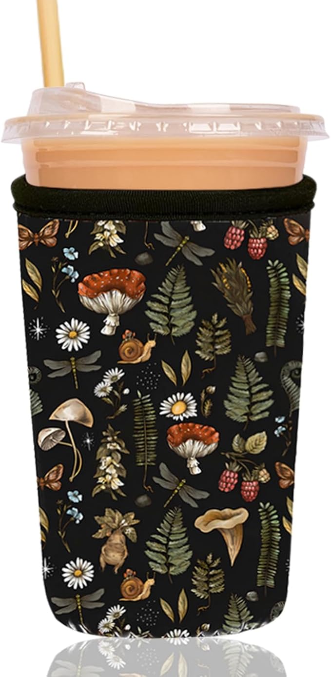 Reusable Insulated Sleeve for Iced Coffee Cup, Coffee Neoprene Sleeve for Cold by Unknown