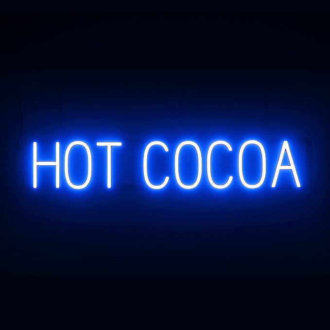 SpellBrite HOT COCOA Sign | Coffee Drink-Related Sign by SpellBrite