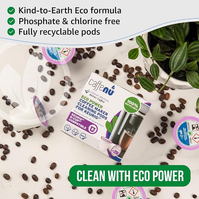 Keurig Compatible Cleaning Pods. 8 Rinse Pods Cleaner Kit. Eco Friendly - Image 4