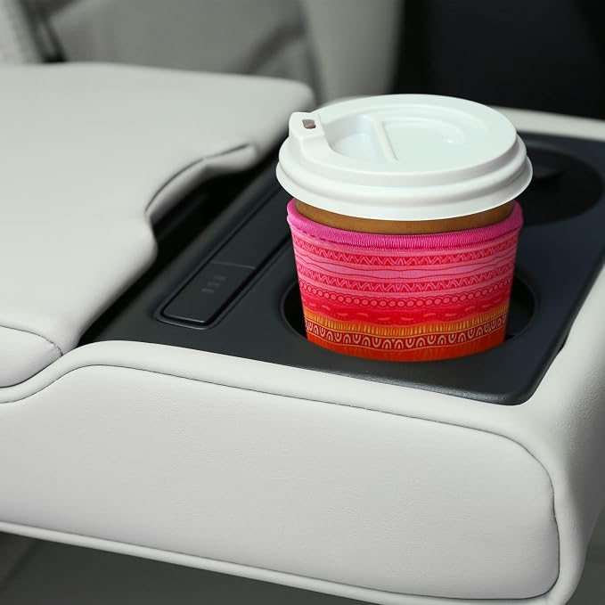 Patelai 4 Pack Reusable Iced Coffee Insulator Sleeve, Neoprene Coffee Cup Holder - Image 6