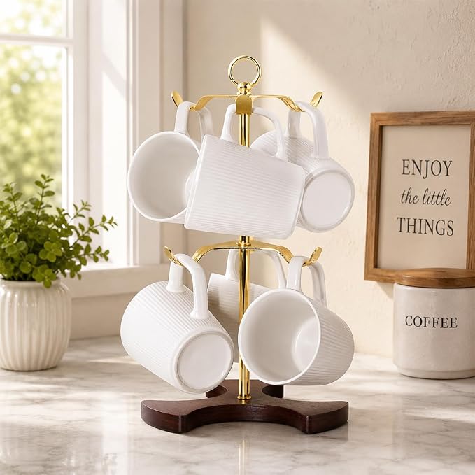 2-Tier Revolving Mug Tree Holder - Image 3