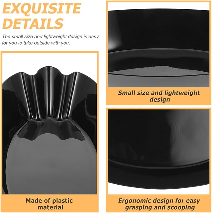 NUOBESTY 2pcs Coffee Bean Sample Tray 500g Black Reusable Toasted Bean Display - Image 3