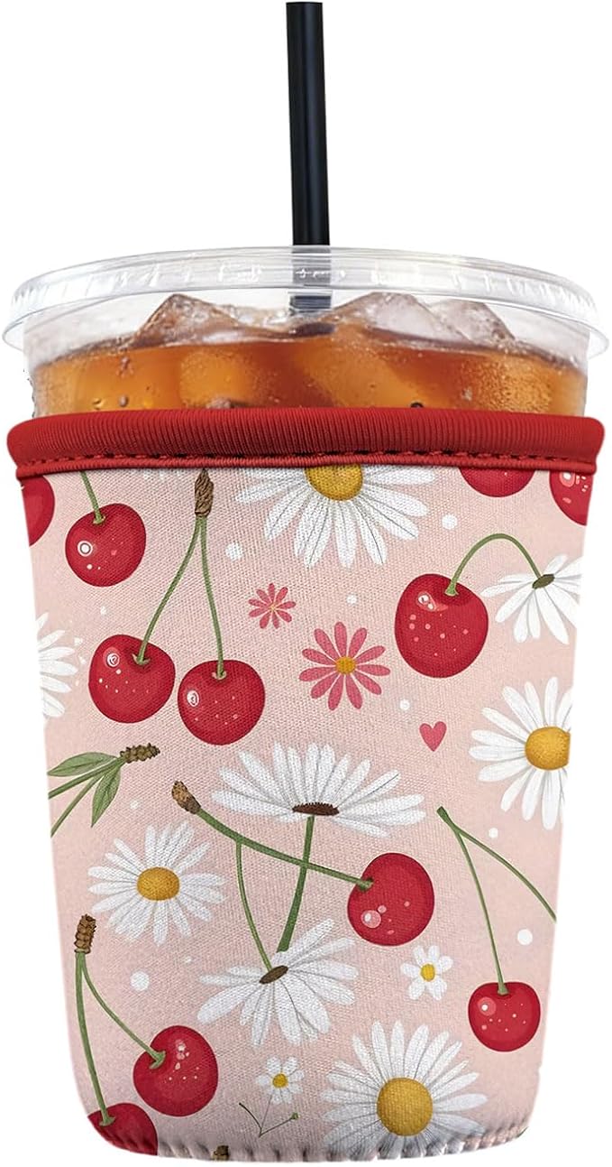 Reusable Insulated Neoprene Iced Coffee Sleeve by Cavllson