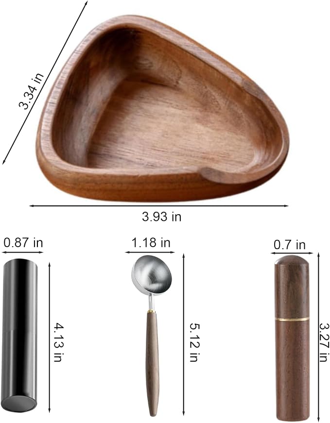 Wooden Coffee Bean Dosing Cup - Image 2