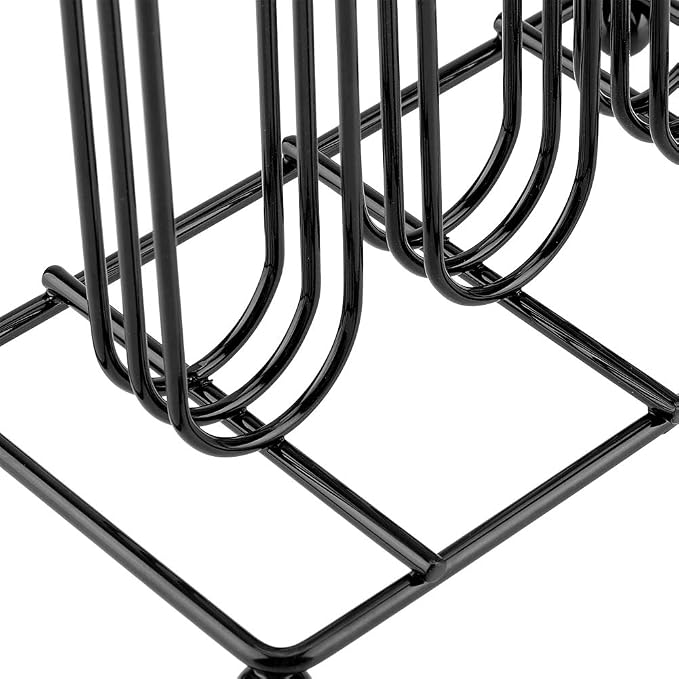 Coffee Capsule Storage Rack Black Chrome Plated Iron Vertical Stand Holds 42 - Image 8
