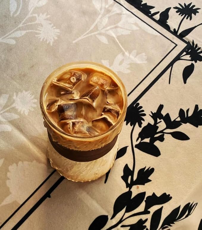 2 Pcs Drinking Glasses Coffee Cup, 13oz Glassware Set, Cocktail Glasses - Image 6