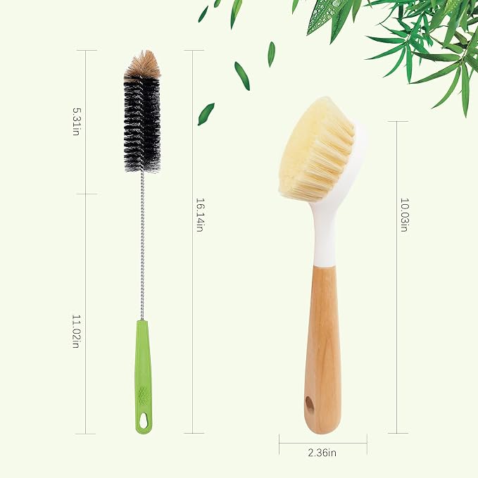 Long Bottle Brush, 17 in Bendable Cleaner Brushes - Image 7