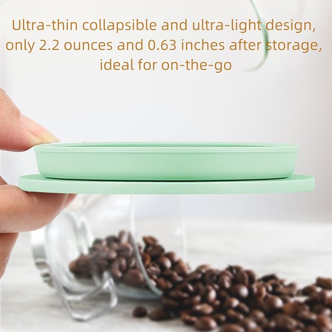2-Packs Paperless Collapsible Travel Pour Over Coffee Dripper Kit Portable - Image 4