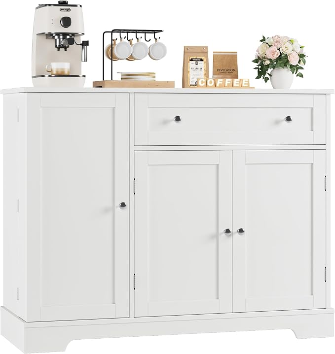 HOSTACK Buffet Cabinet with Storage, Modern Sideboard Buffet with Doors - Image 7