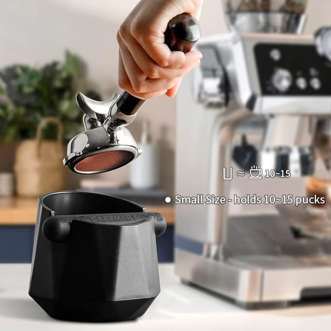 CAFEMASY Espresso Coffee Knock Box and Barista Cleaning Towel Set - Image 3