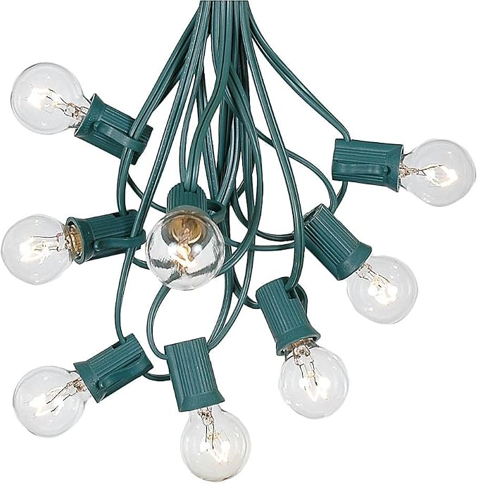 G30 Outdoor Patio 25ft String Lights by NoveltyLights-LightExperts