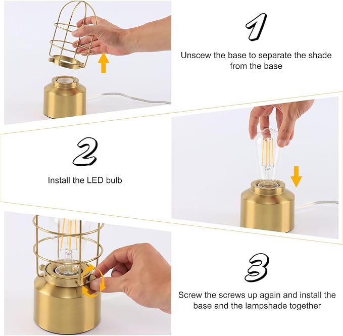 Haian Support Small Touch Gold Table Lamp - Image 4