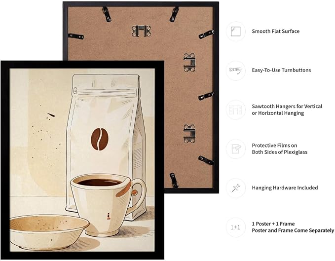 Lawrence Williams Designs Coffee Cup and Beans Poster - Image 3