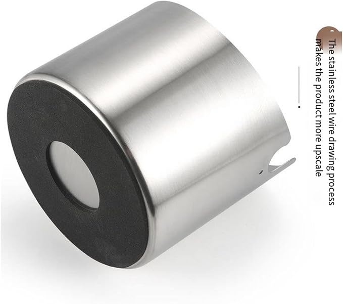 Small Round Stainless Steel Espresso Knock Box - Image 3