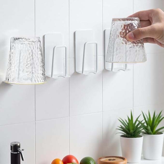 BAIEUEJO 4PCS Mug Hooks Wall-Mounted Mug Holder, Coffee Cups Holder Hanger no by BAIEUEJO