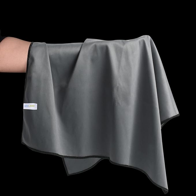 SINLAND Microfiber Glass Polishing Cloths Large Size Thick Lintless Drying - Image 4