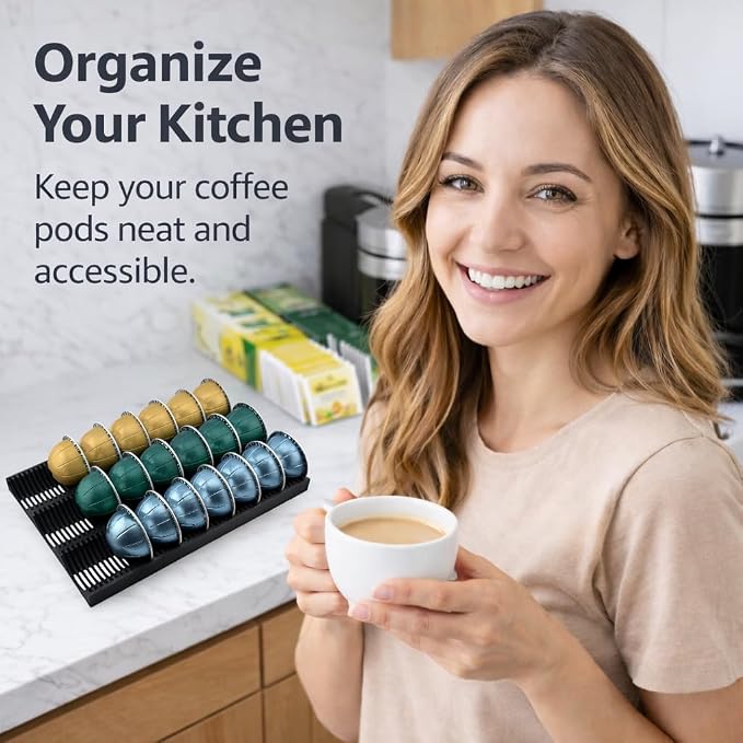 Coffee Pod Drawer Organizer for Vertuo Capsules – Holds 30 Large or 40 Small - Image 5
