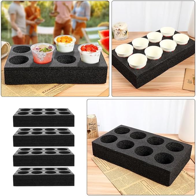 ULTECHNOVO 4-piece Drink Holder Restaurant Cup Holders - Image 4