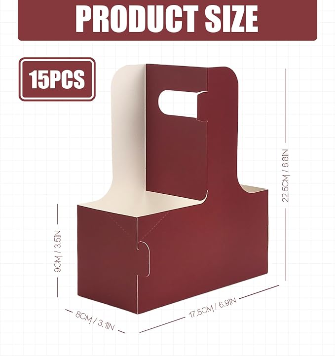 2 Cup Disposable Drink Carrier for Delivery - Image 2