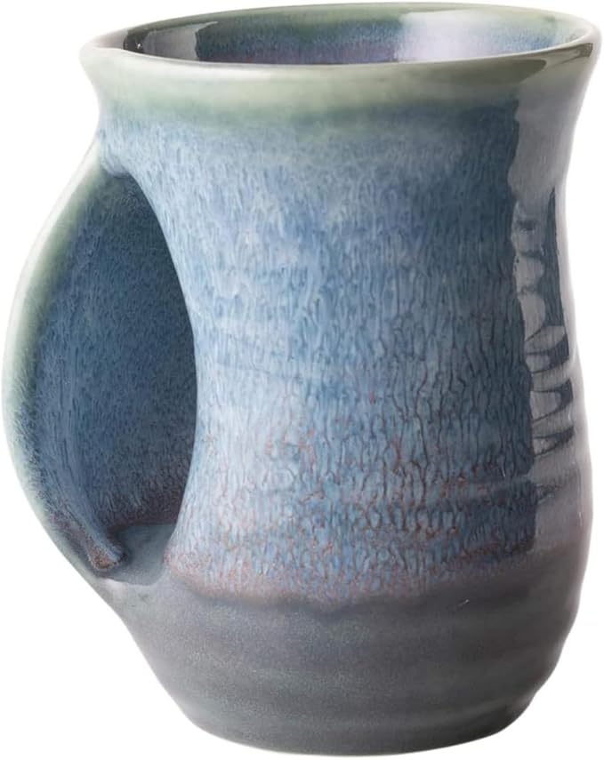 Hand Warmer Mug, Ceramic and Hand Painted by Gute