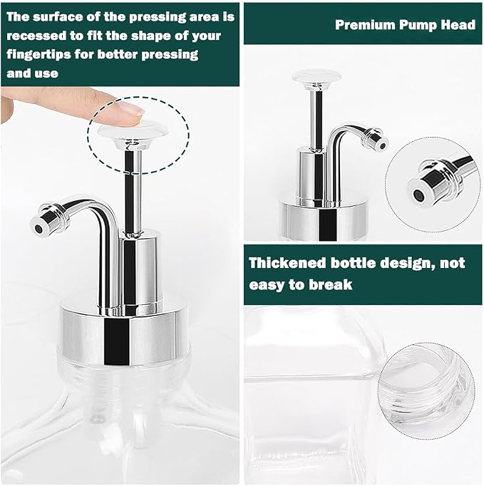 Coffee Syrup Dispenser for Coffee Bar, Refillable Maple Syrup Storage, Coffee - Image 3