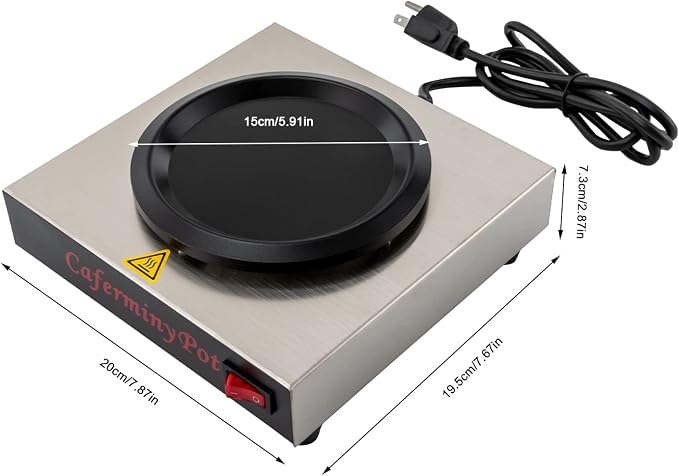Commercial Coffee Warmer to Heat Coffee Tea - 80w 176℉ - Image 3