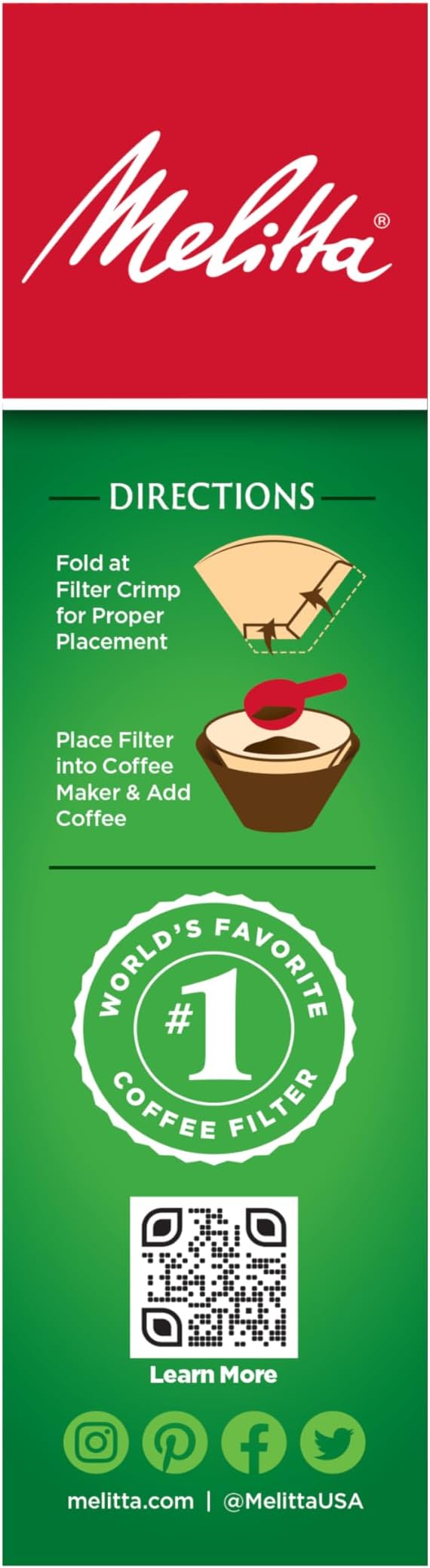 Melitta #4 Unbleached Coffee Filters, Natural Brown, Flavor Enhancing Coffee - Image 4