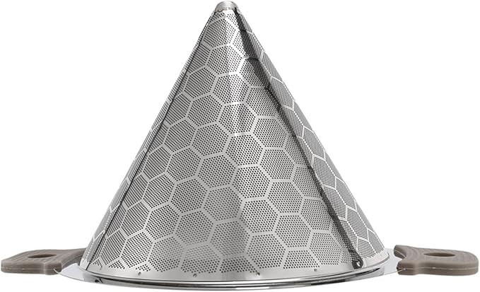 Kitchen Funnel Stainless Steel Double-Layer Tea Strainer, Coffee Dripper - Image 2