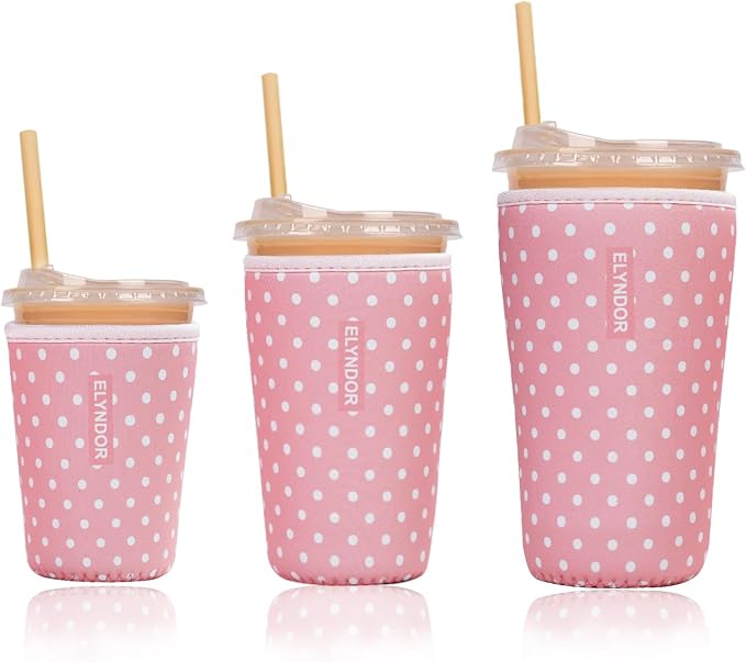 Reusable Insulated Sleeve for Iced Coffee Cup, Beverage Holder for Iced Coffee by Unknown