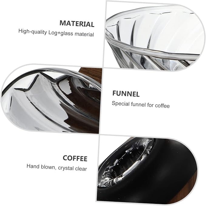 KALLORY 1Pc Creative Black Coffee Pot Funnel Smoky Design Durable and Reusable - Image 4