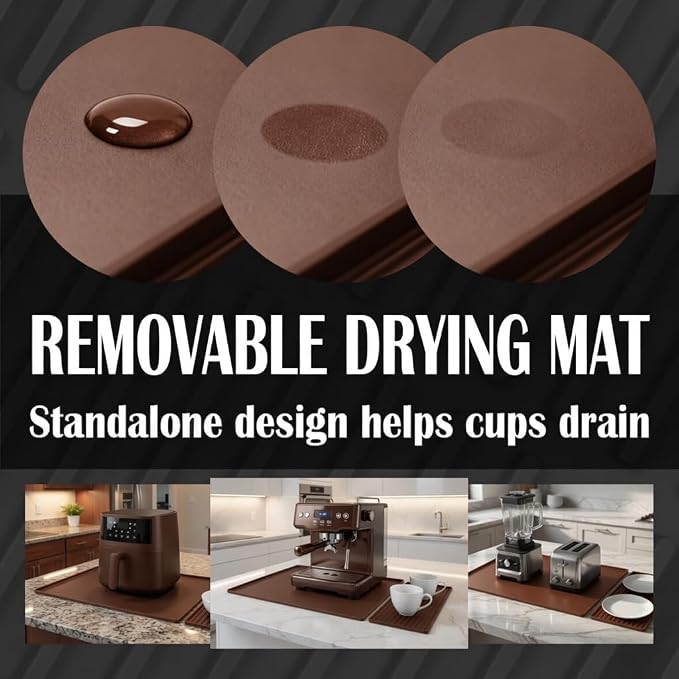 Silicone Coffee Bar Mat 24 x 16 in - Image 7
