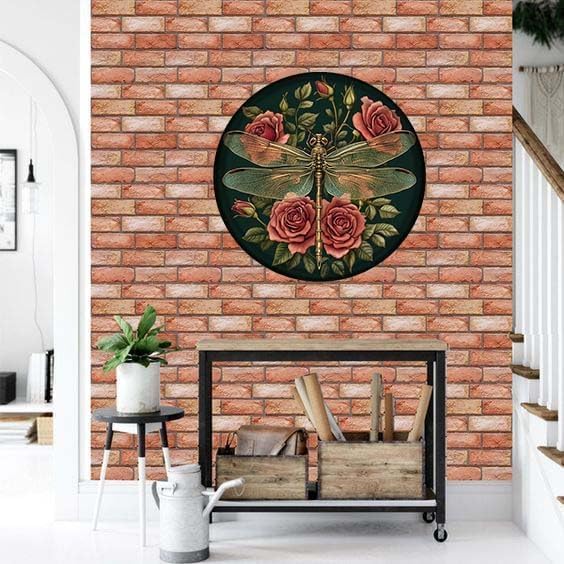 Be Strong in The Lord Christian Home Round Door Tin Sign 12x12 Inch Decoration - Image 3