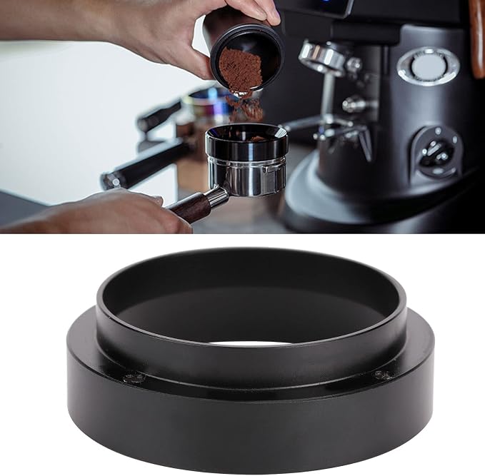 HEEPDD Coffee Dosing Ring Funnel, Magnetic Aluminum Powder Tamping Collar - Image 4