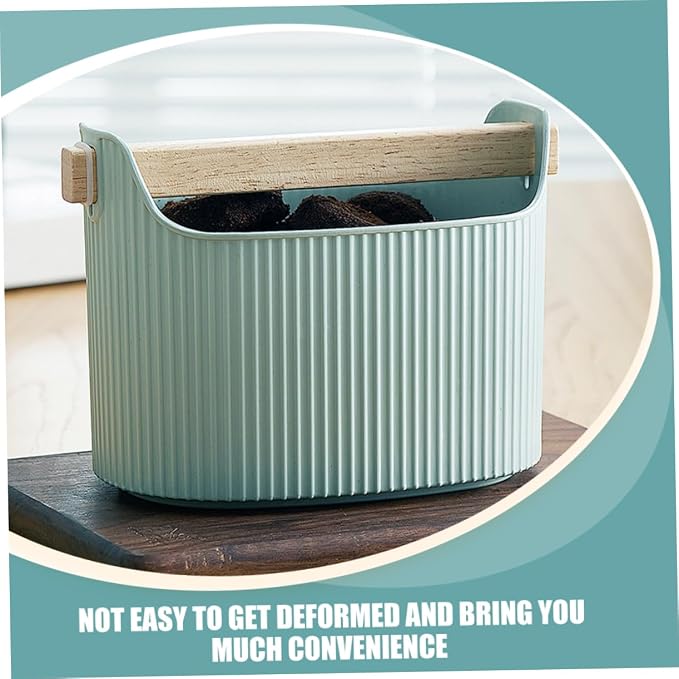 Gatuida Beech Lid Used Ground Container Ground Coffee Waste Bin Holder - Image 7