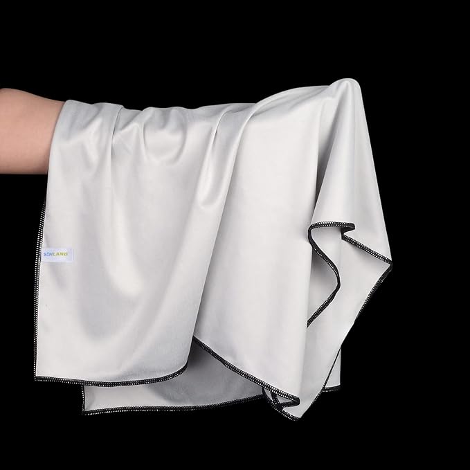 SINLAND Microfiber Glass Polishing Cloths Large Size Thick Lintless Drying - Image 4